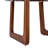 Selwyn Modern Contemporary Plush Fabric Dining Chair with Curved Wooden Legs