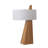Obelisk Table Lamp - White Cotton-Linen Shade-1855708641