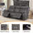 Edder Upholstered Vegan Leather Power Reclining Sofa With USB Port-377636073