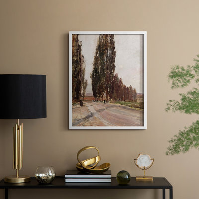 «Vintage Landscape CCL», reproduction encadrée - bois massif