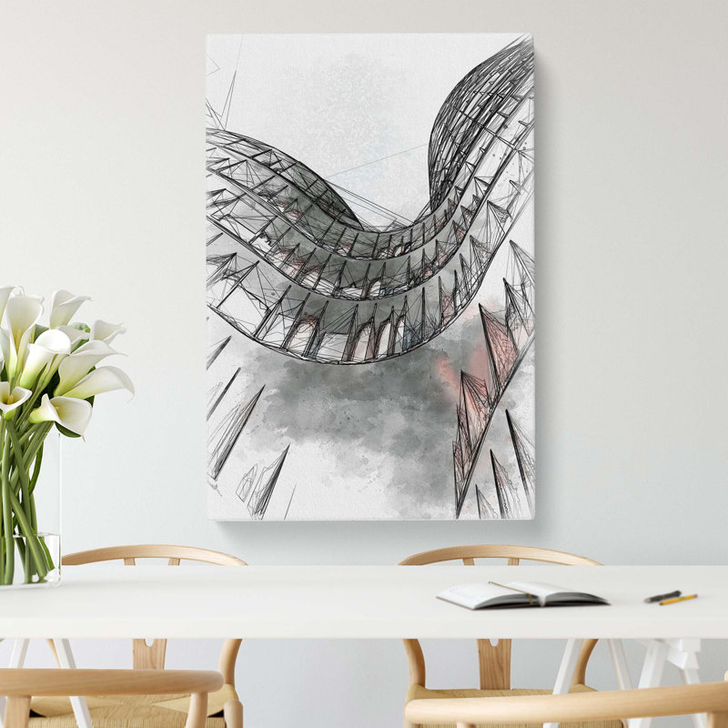 Sketching the Architecture Vol.25 - Wrapped Canvas Drawing - Wrapped Canvas, 76cm H x 50cm W x 3cm D