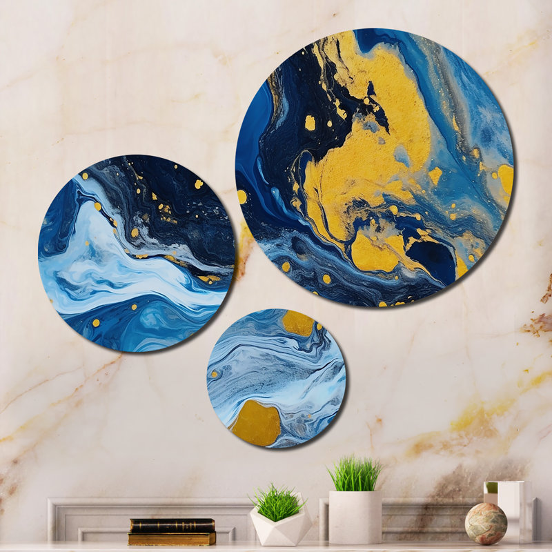 Abstract Wall Decor on Metal