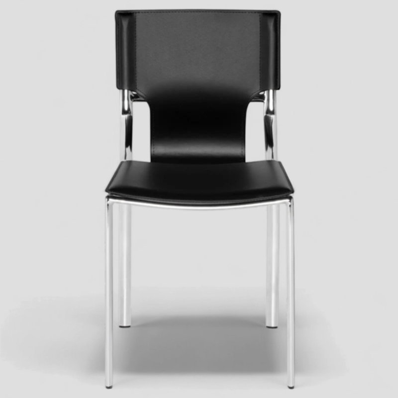 Mounjid Side Dining Chair, Black