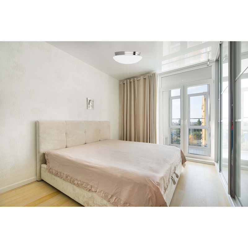 Plafonnier encastré intérieur en nickel brossé 2 lumières l 11,5 po Tohad