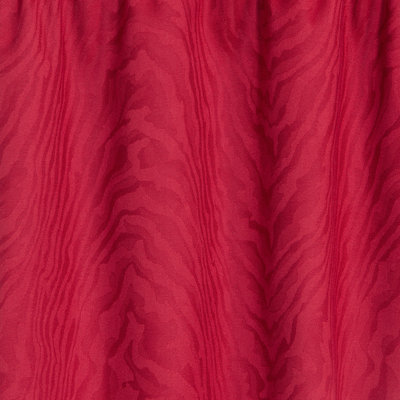 Tissu jacquard uni - rouge