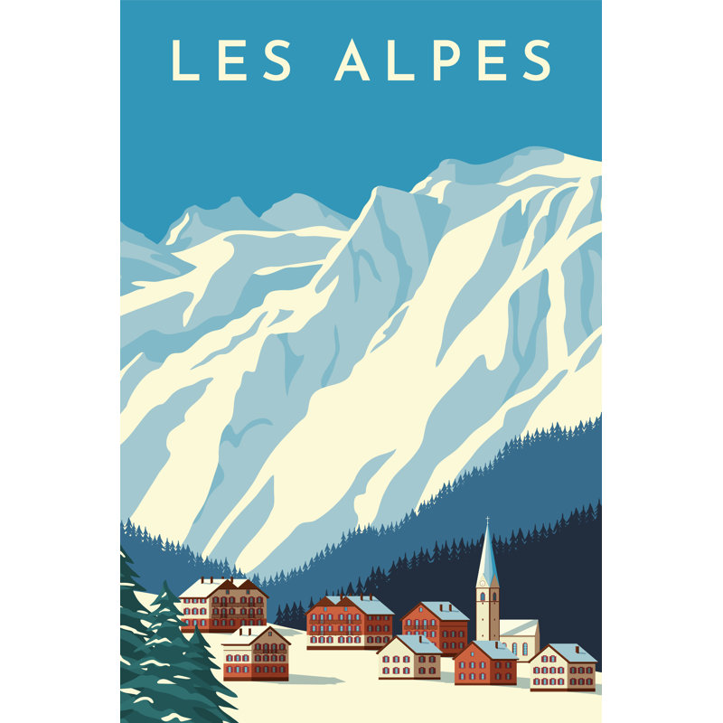 Mountain Village Of Austria by Rinat Khairitdinov - Wrapped Canvas Print, 46cm H x 30cm W 