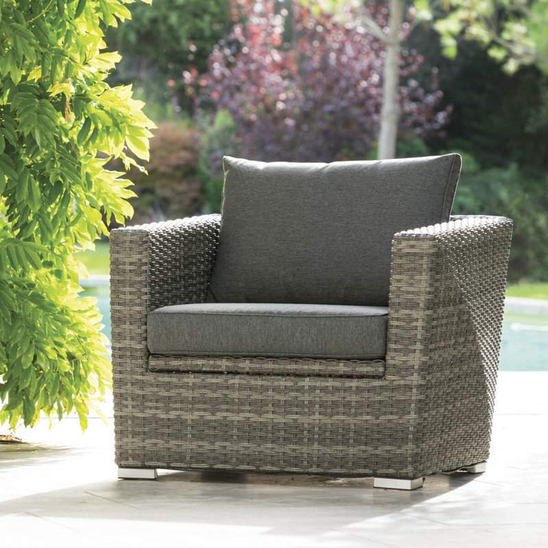 Ibbetson Patio Dining Armchair with Cushion