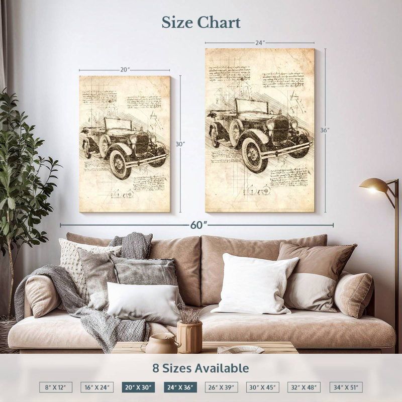 Mehar Old Ford Model T, 36" H x 24" W