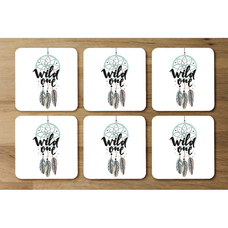 Square 6 Piece Coaster Set