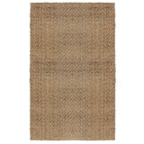 Jute / Sisal Chevron Area Rug in Brown