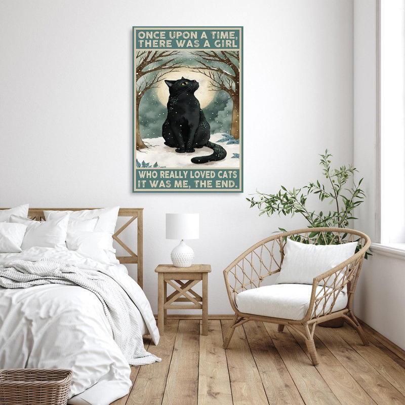 «Who Really Lived Cats On», impression sur toile, H 14 po x l 11 po x P 1,25 po