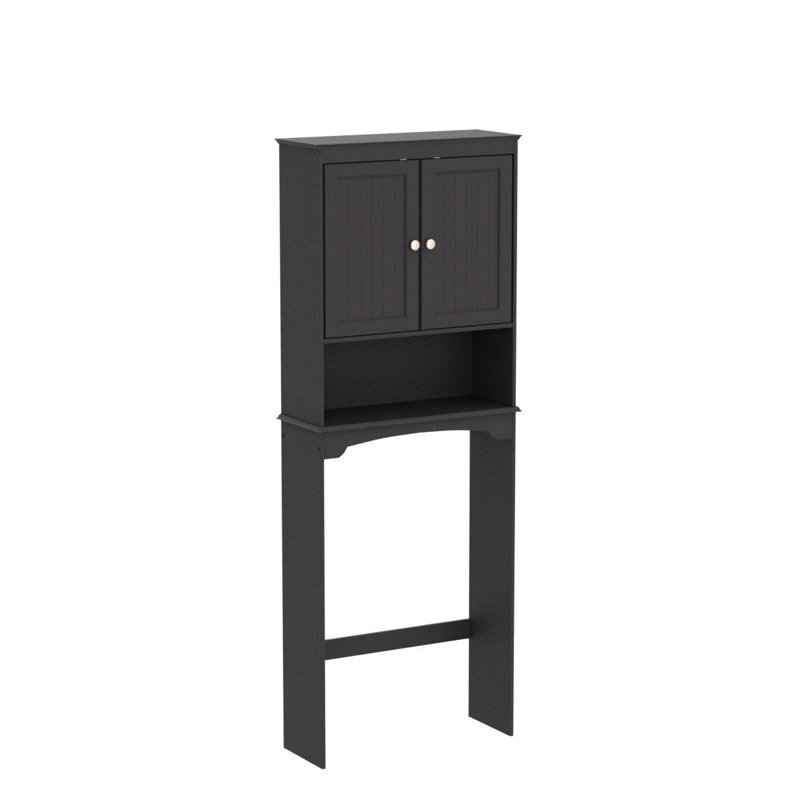 Hardan Over The Toilet Storage, Espresso, 66"H x 24.8"W x 9"D