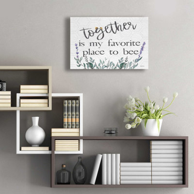 «Together Is My Favorite Place» par Susie Boyer, art mural en verre acrylique