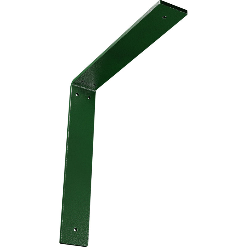 Hamilton Steel Bracket, Hammered Black, 12" H x 2" W x 12" D