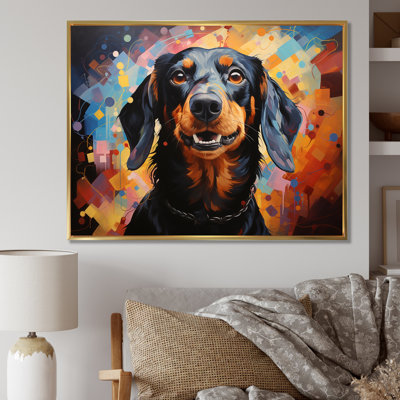 Dachshund Delight V sur toile