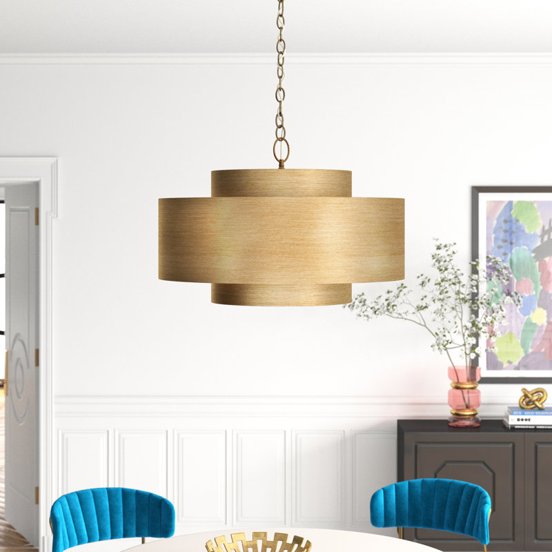 Seamus 9 - Light Dimmable Drum Chandelier