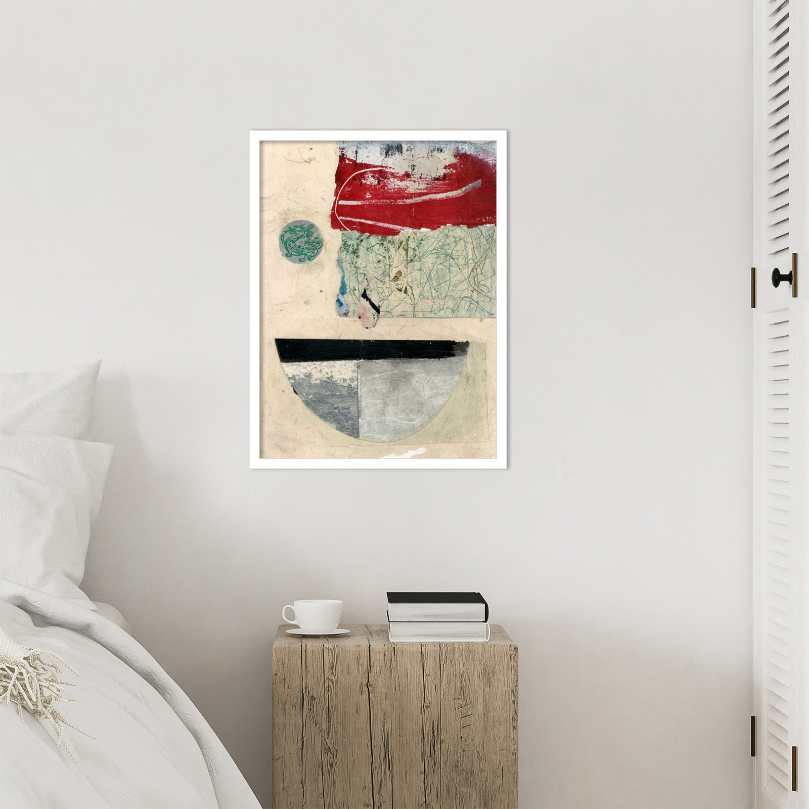 Fresno "Natural Elements No. 2" Print, White, 25" H x 19" W