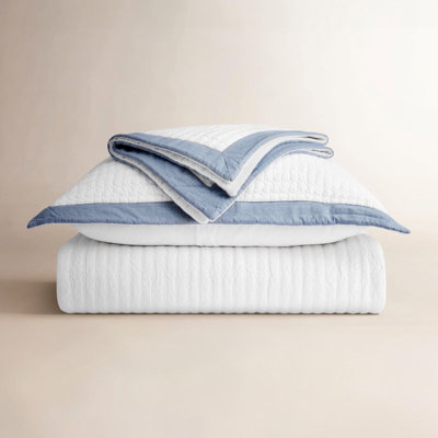 Border Frame Cotton Pick-Stitch Channel Quilt