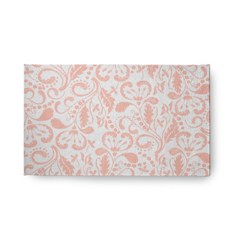 Chenille Floral Indoor Rug, Rectangle 1'6" x 2'6"