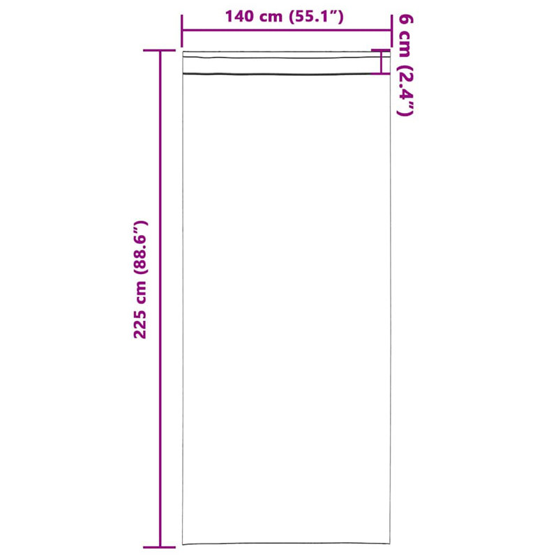 Curtain With Curtains 2 Pcs Velvet, Champagne, 140cm Width x 225cm Drop