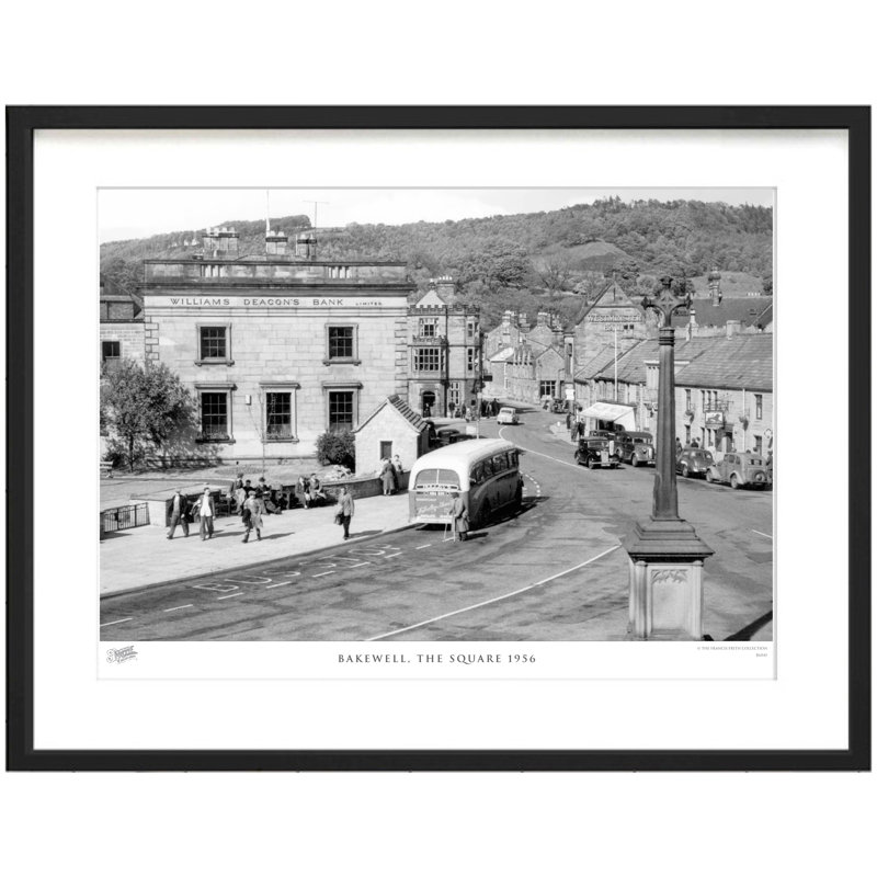 Bakewell, The Square 1956 - Single Picture Frame Print, 28cm H x 36cm W x 2.3cm D
