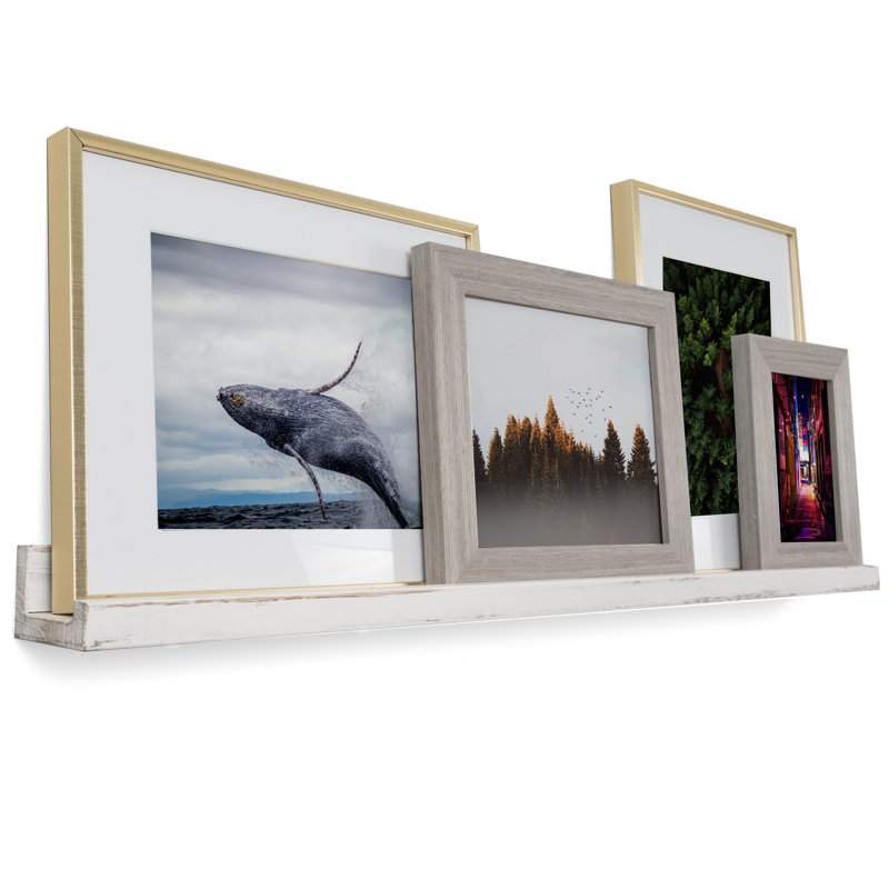 Tablette murale Essiemae, Blanc brûlé, H 2 po x l 36 po x P 3,4 po