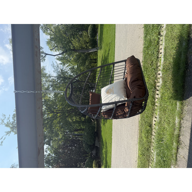 Balancelle, chaise suspendue, brun, Gris, Brun