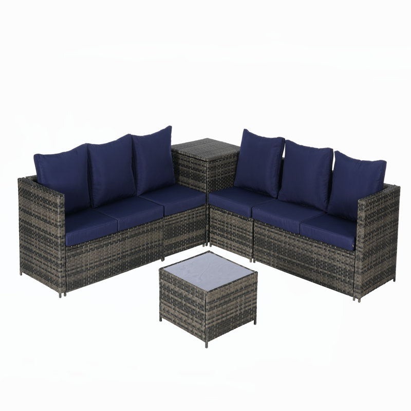 Patio Dining Sets, Dark Blue