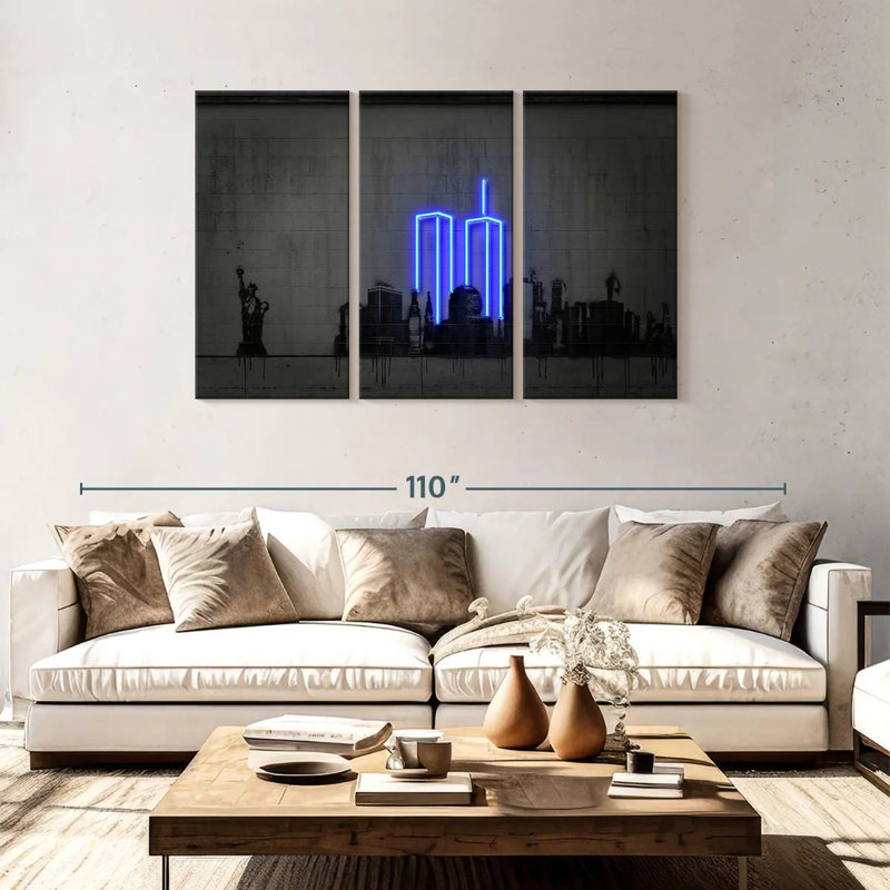 Rorry Glowing New York, 48" H x 74" W