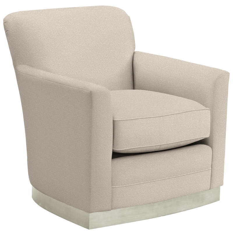 Paris By Michael Weiss Cotton Swivel Armchair, Nadia Steam, Wrenn
