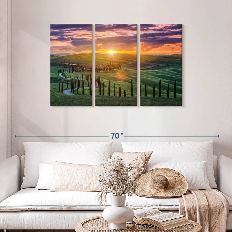 Sebbie Sunset Over Tuscany, 28" H x 45" W