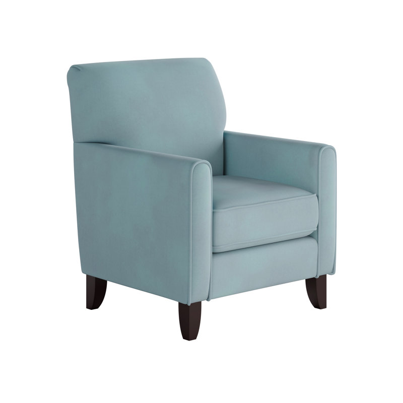 Aravis Upholstered Armchair, Skylight Blue Polyester Blend