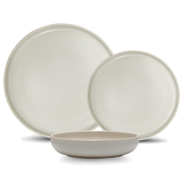Darionna 12 Pc Stoneware Dinnerware Set, Service for 4