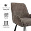 Fabric Upholstered Metal Armchair-4481196