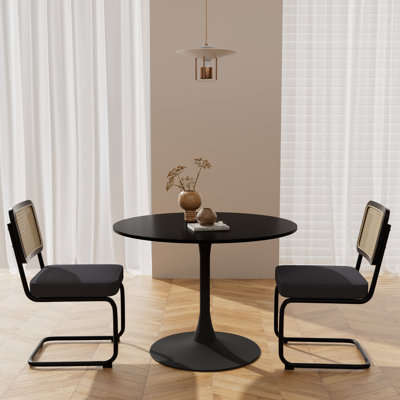 Elegant 3 Piece Dining Room Round Table and Chairs Set