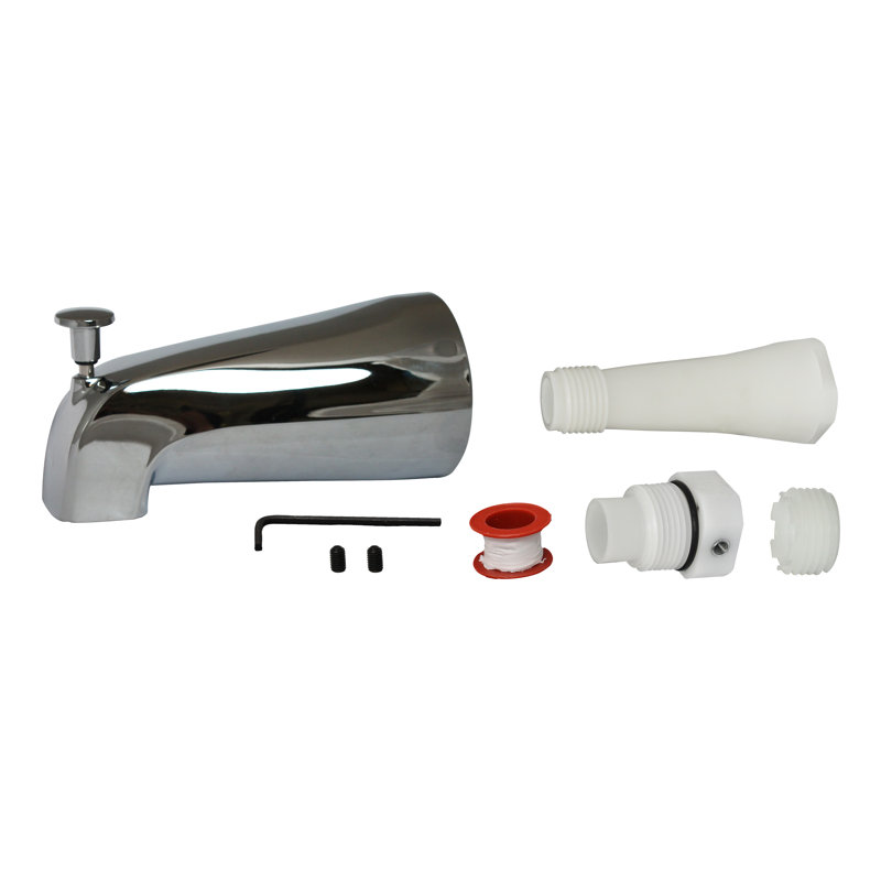 Bec de baignoire mural avec inverseur Plumbpak, Chrome poli