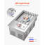 Brûleur latéral à gril simple, brûleur latéral au propane liquide de 17 000 BTU pour la cuisine extérieure, convertible au gaz naturel, brûleurs de gril simples encastrés en acier inoxydable 304 avec DEL pour îlot de barbecue