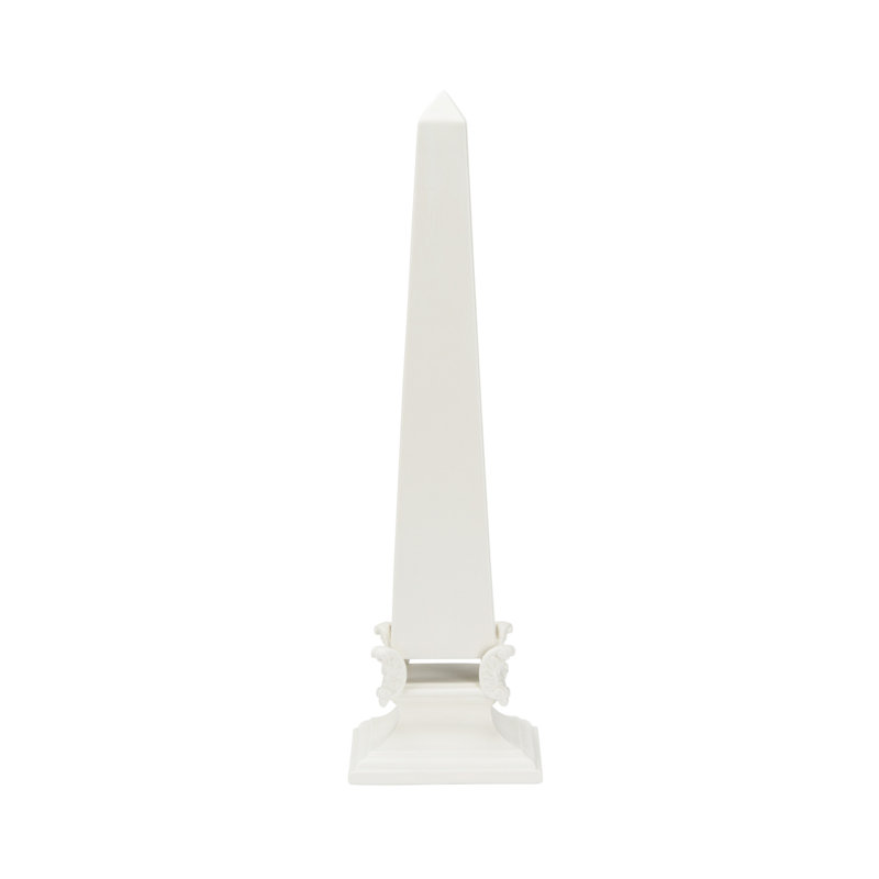 White Neoclassical Obelisk - Large