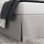 Bed Maker's Never Lift Your Mattress Wrap Around Bed Skirt, 14" Drop, King, Silver