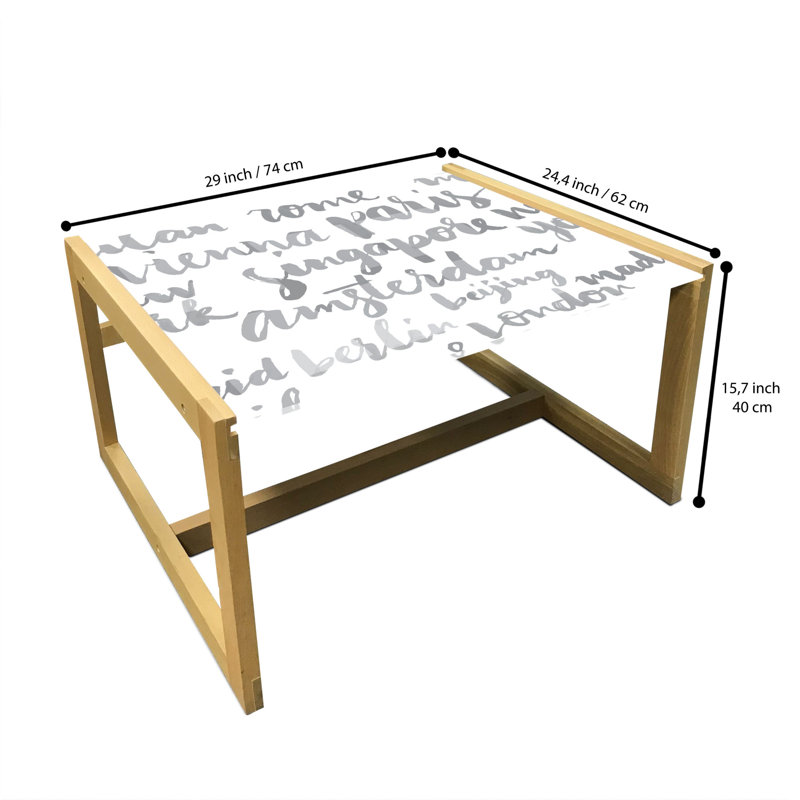 Jaisleen Sled Coffee Table, 62cm H x 74cm W x 40cm D