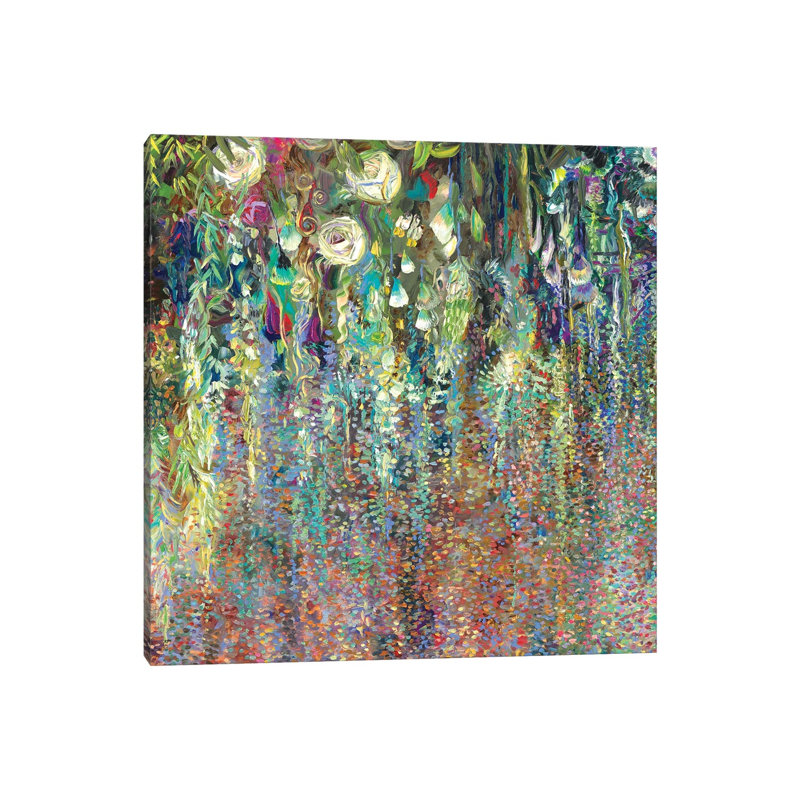 Canopy Bloom by Iris Scott - Painting on Canvas, 30.48 cm H x 30.48 cm W, Wrapped Canvas