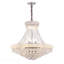 Lustre de luxe en cristal à un seul niveau de 36 po à 14 ampoules à DEL à 14 lumières de style K9 pour salon, couloir et salle à manger
