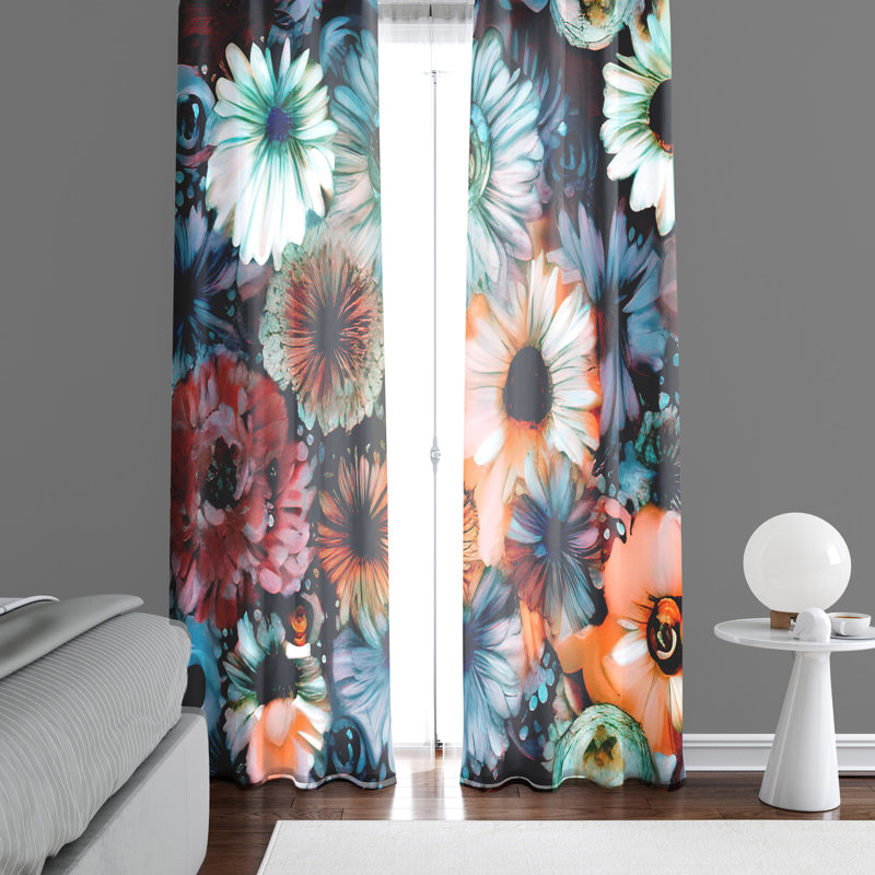 Paire de rideaux semi-transparents en polyester Denetta, L 20 po x L 52 po