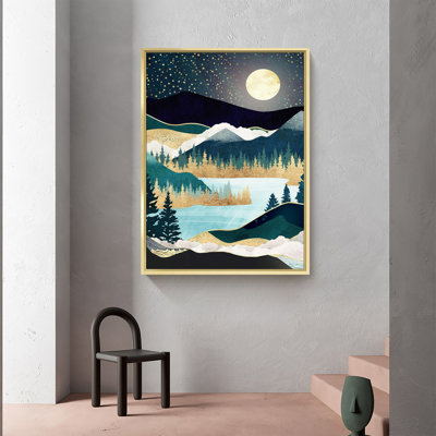 Montagne - reproduction de cadre photo sur toile