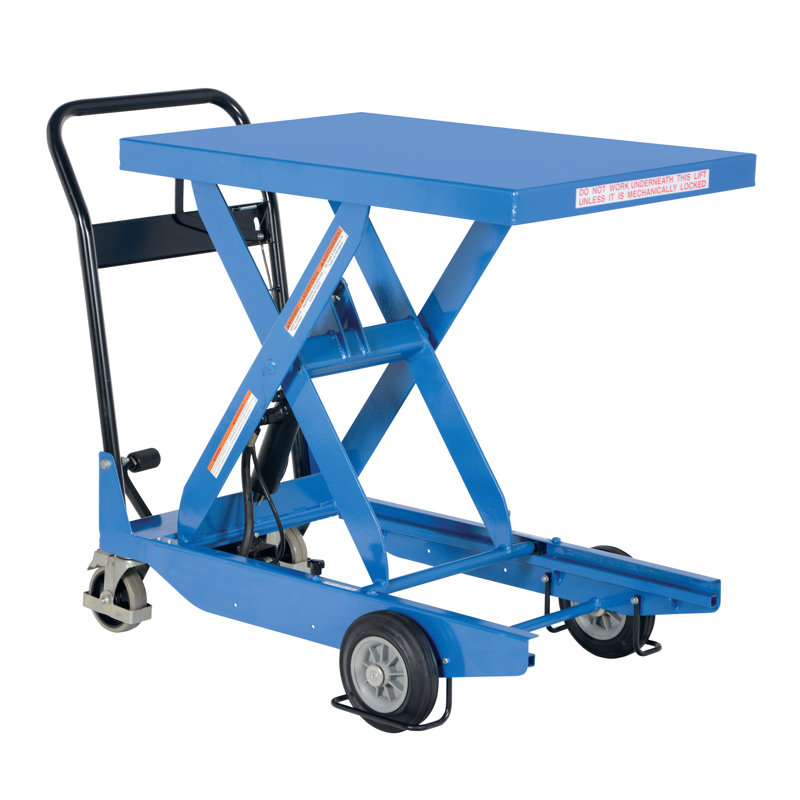 Chariot à ciseaux simple de qualité supérieure, H 39 po x l 24 po x P 44 po