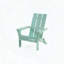 Chaise Adirondack pliante en bois d'acacia, design rustique, finition acier patiné-355764159