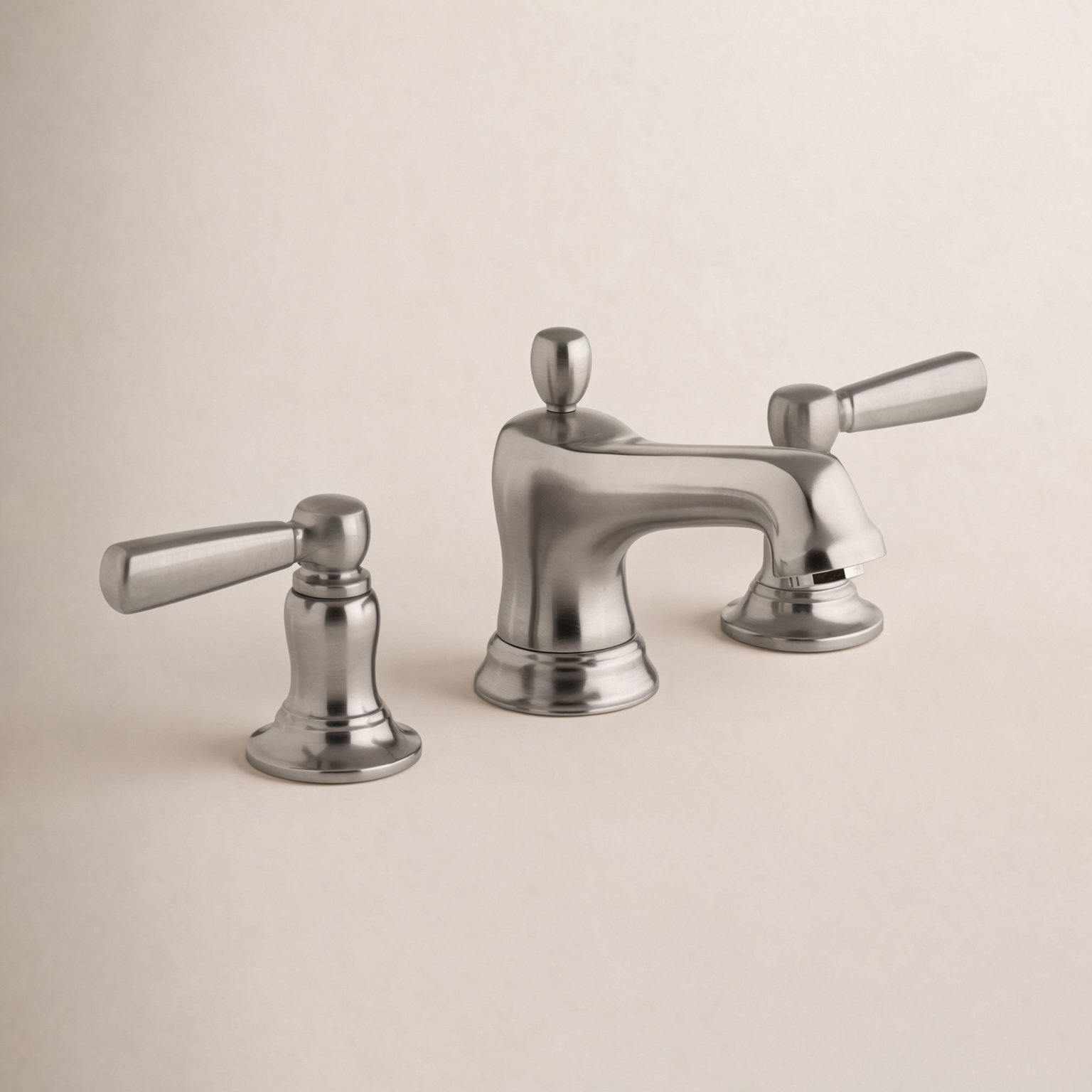 Bancroft Widespread Bathroom Faucet with Drain, Vibrant Brushed Nickel