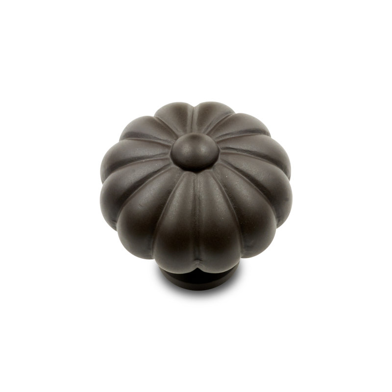 Poignée fleur CK Series, Bronze huilé, Diamètre du bouton 1,25 po