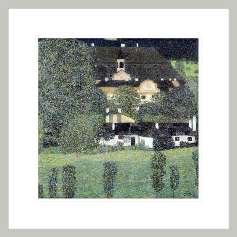 «Schloss Kammer Am Attersee II» par Gustav Klimt, impression giclée encadrée, 17.75" H x 17.76" W
