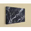 Art mural sur toile en marbre noir, impression de texture de pierre foncée - décor de granit de luxe moderne, peinture abstraite veinée pour bureau-419633915